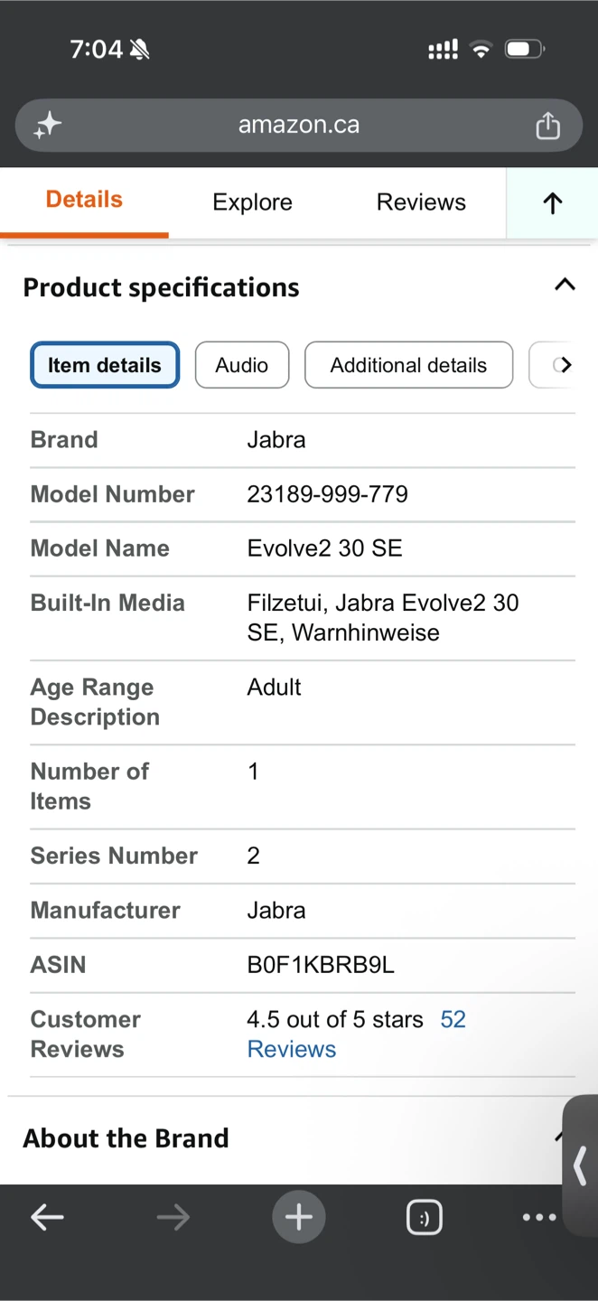 Jabra Evolve2 30 SE Wired Headset - photo 5