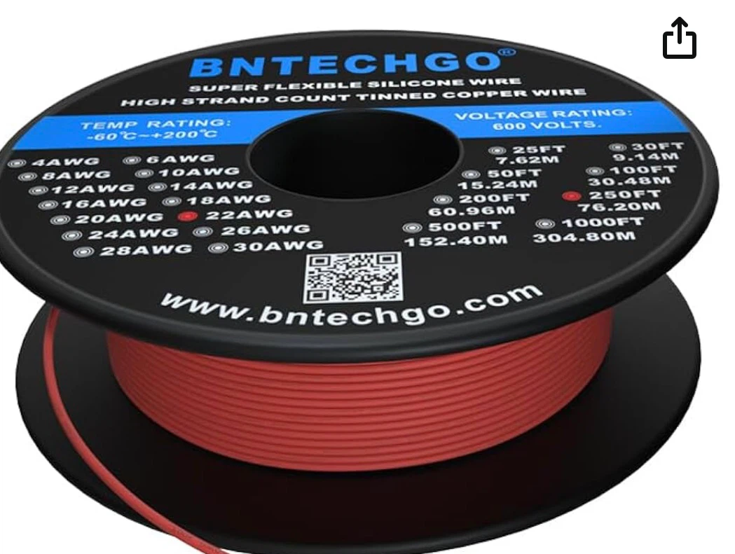 SALE: Super flexible silicon wire 250ft long