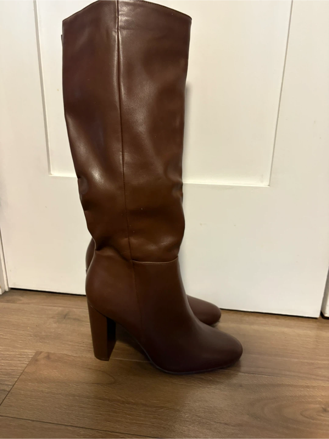 Brown Knee-High Boots Size 8 with 4in heel - photo 2