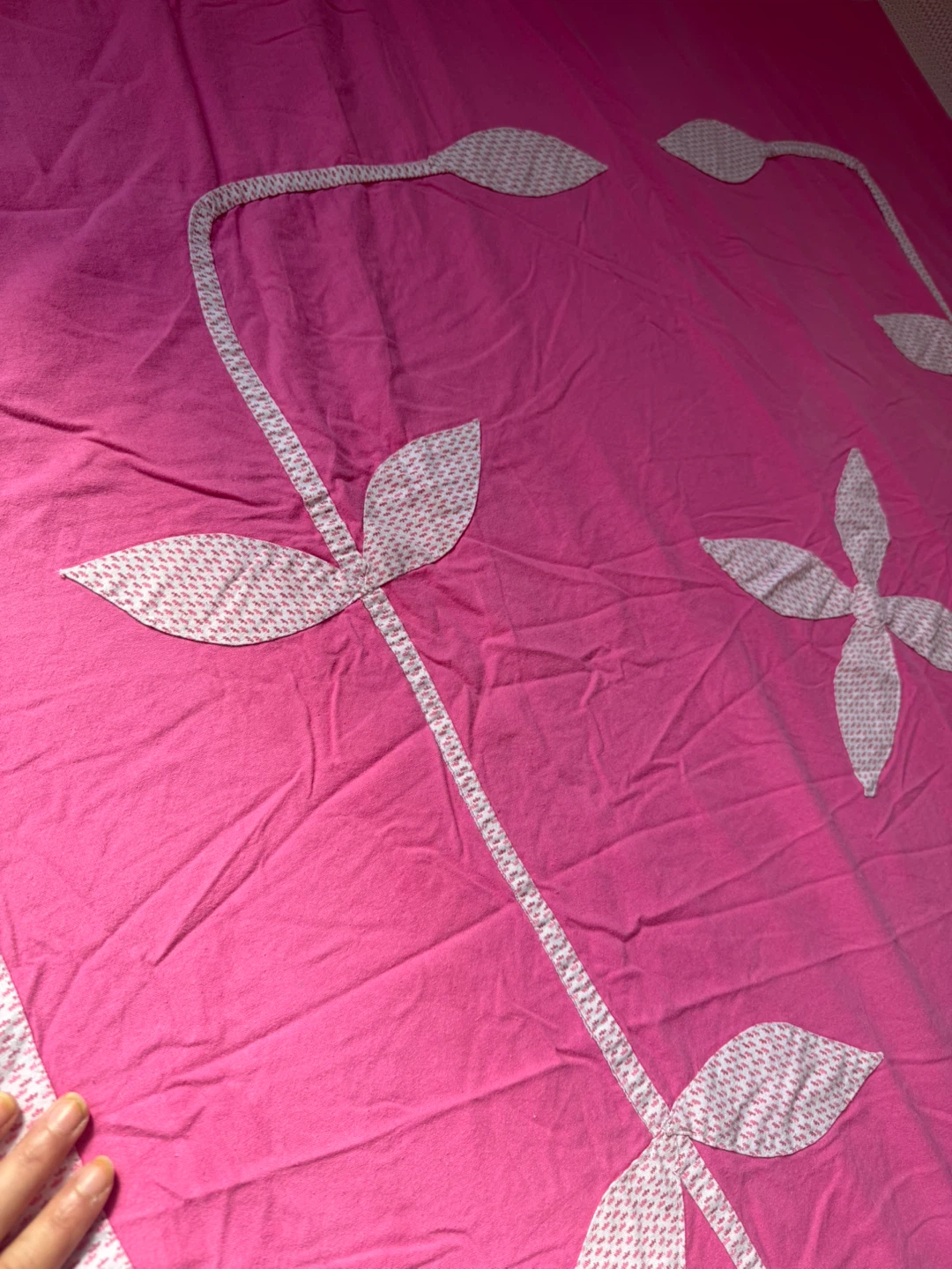 Pink Floral Bedsheets cover with 2 pillows cover - photo 4