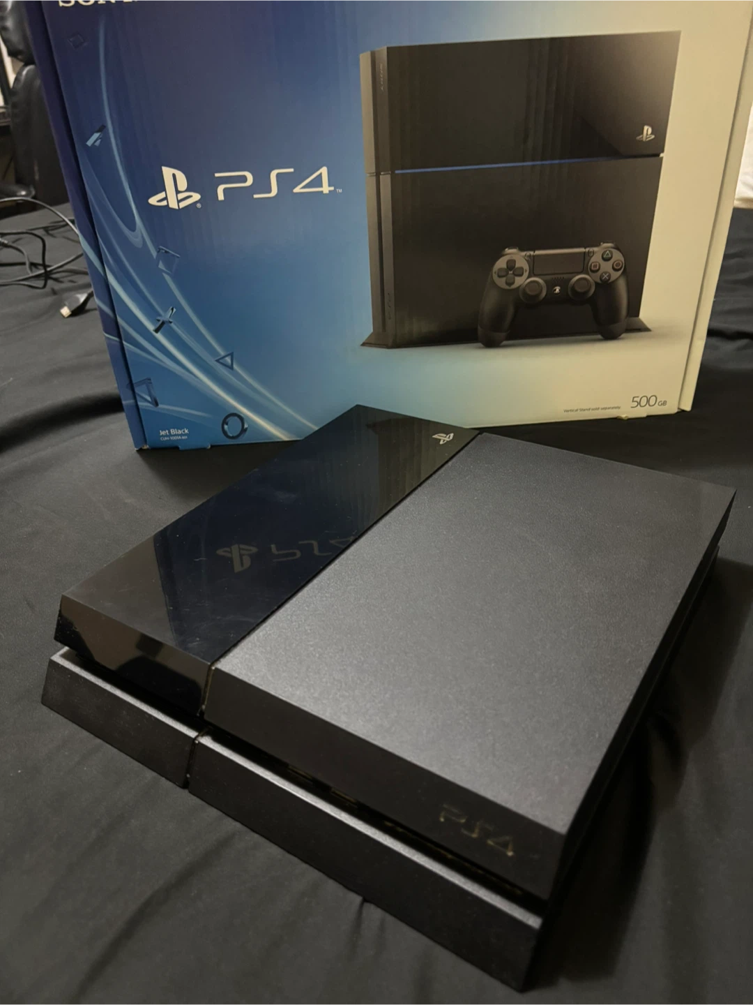 PS4 With 2 Controllers, 2 Games, and all Cords