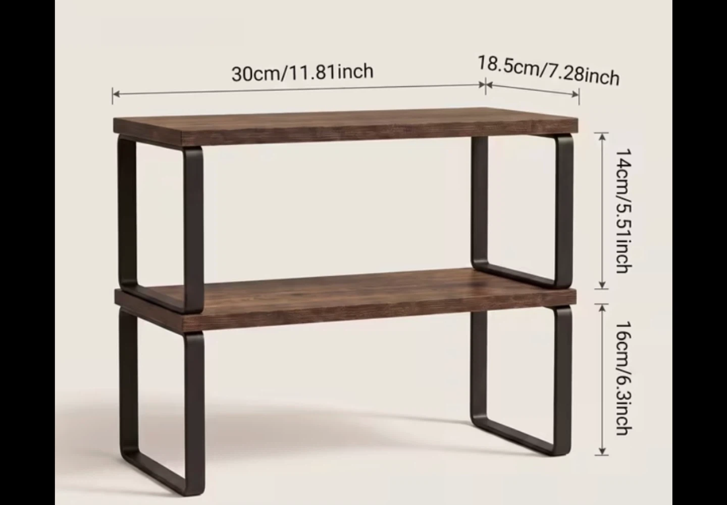 Stackable Black Countertop Organizers - photo 3