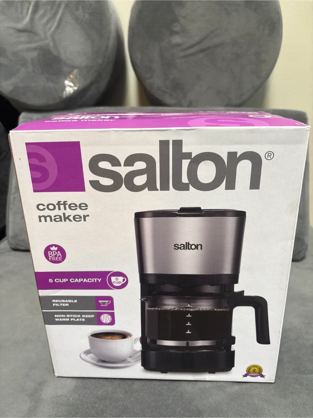Salton 5-Cup Coffee Maker - sealed