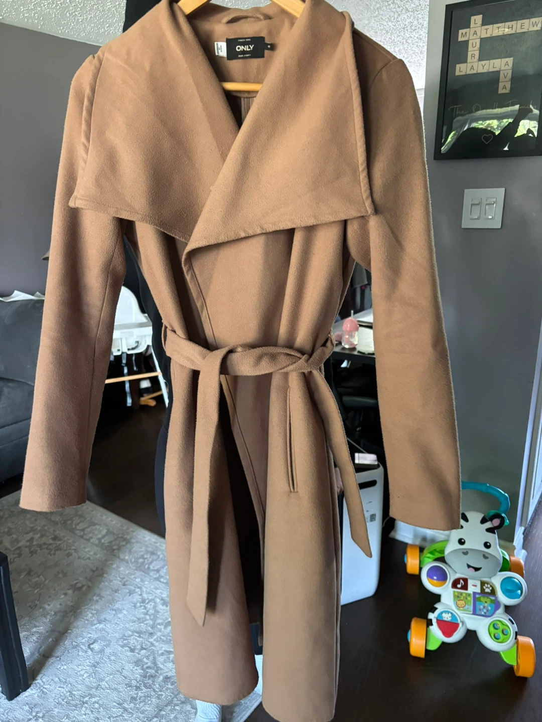 Camel Wrap Coat