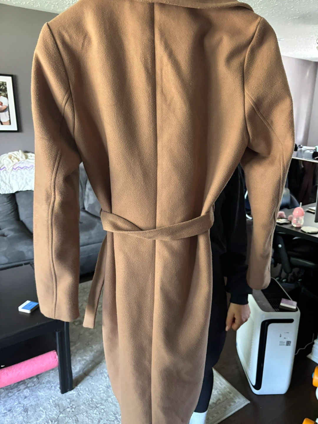 Camel Wrap Coat - photo 2