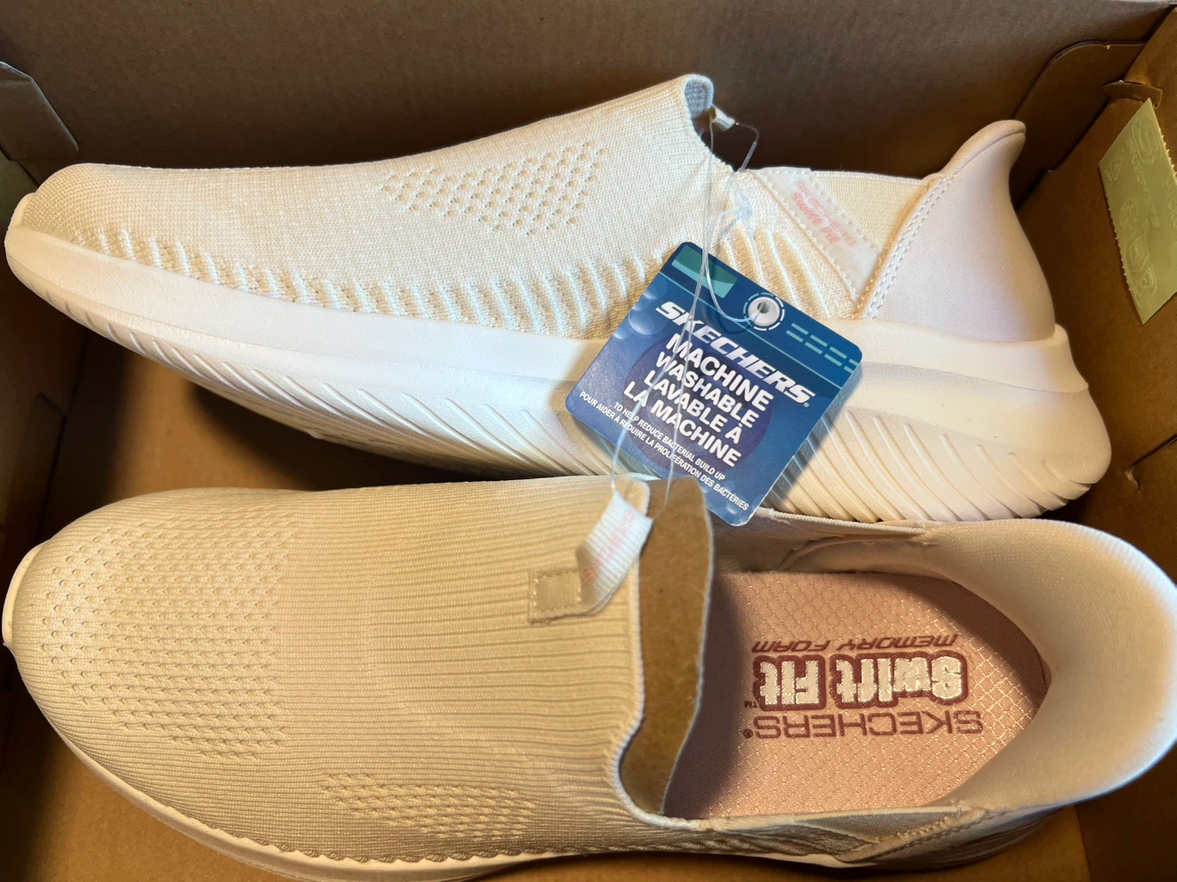 Skechers Swift Fit Hands Free Shoes Natural Size 9 - photo 2