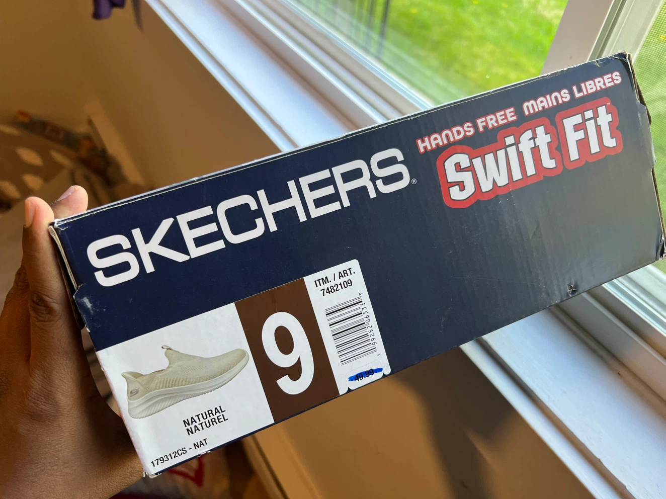 Skechers Swift Fit Hands Free Shoes Natural Size 9 - photo 4