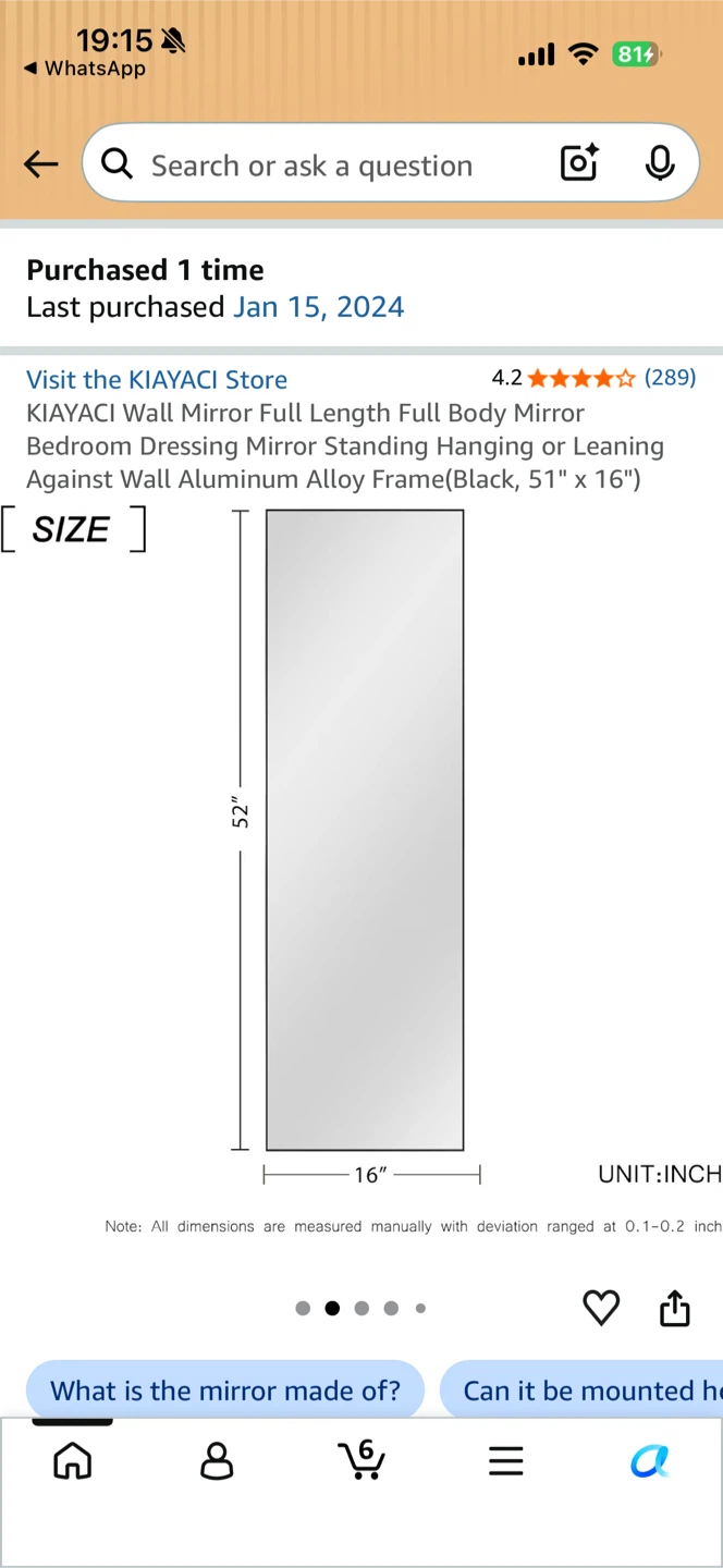 Full Length Mirror - photo 2