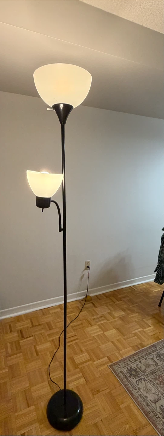 Mainstays Black Mother-Daughter Floor Lamp