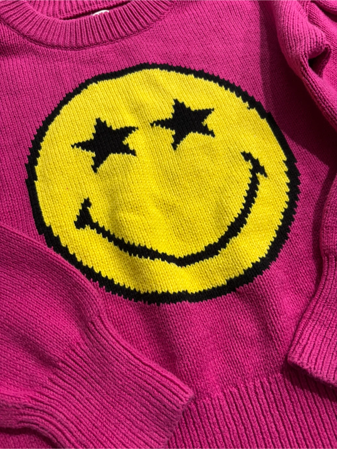 Gap Kids SmileyWorld Size 10 Pink Knit Sweater - photo 2
