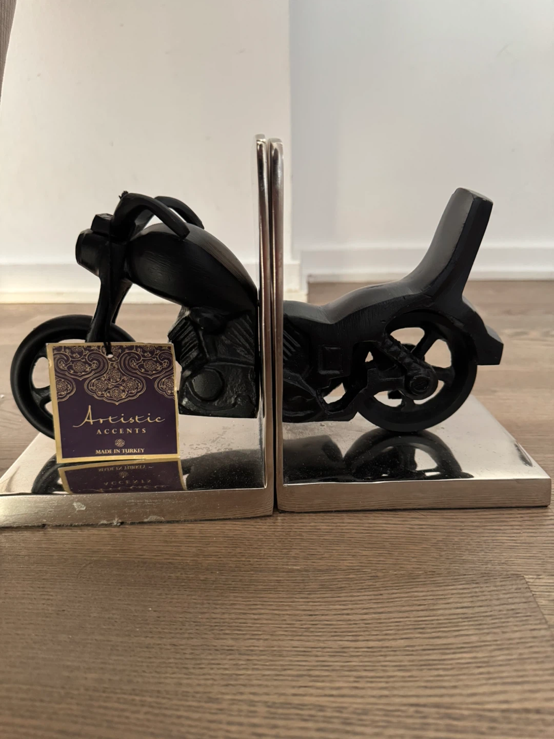 Artistic Accents Motorcycle Bookends