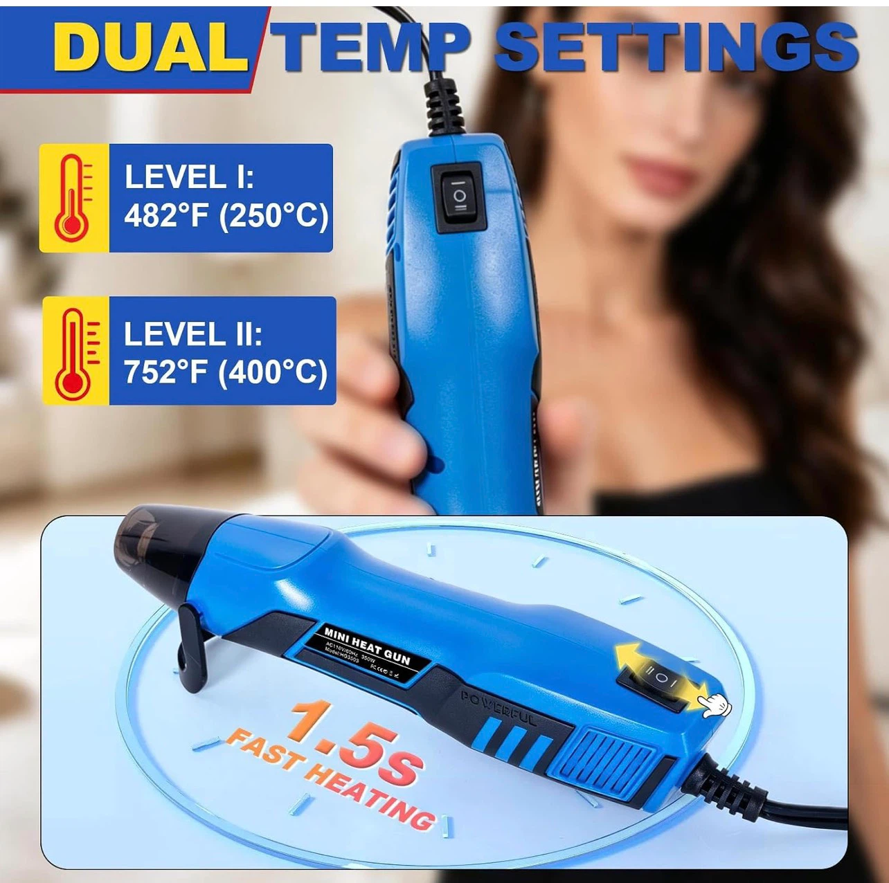 Mini Heat Gun and 300-Piece Wiring Kit - photo 3