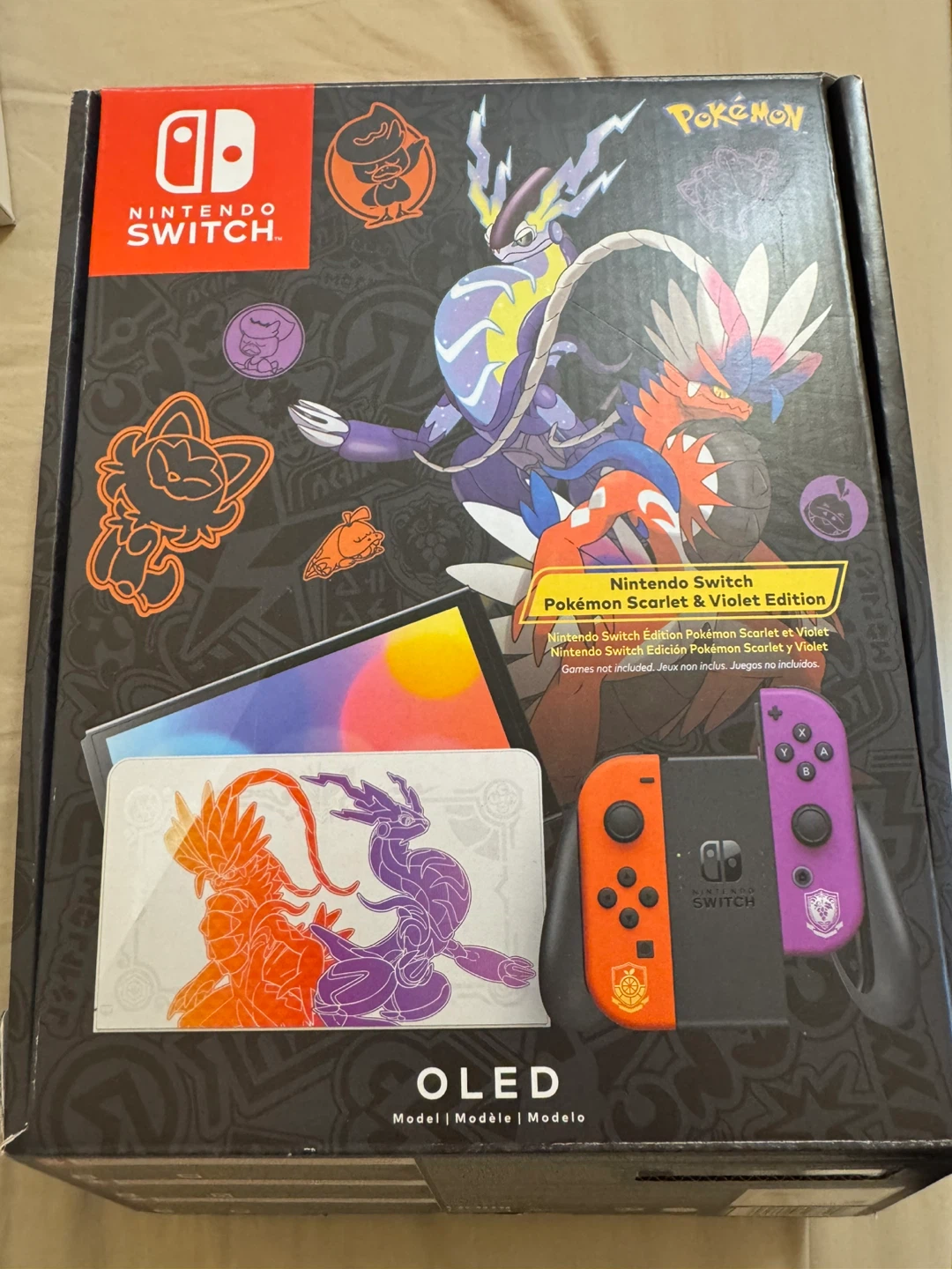 Nintendo Switch OLED Pokémon Scarlet & Violet Edition - photo 4