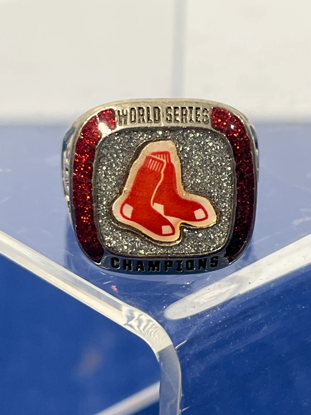 Boston Red Sox 2013 World Series Ring & David Ortiz Foil Card - photo 3