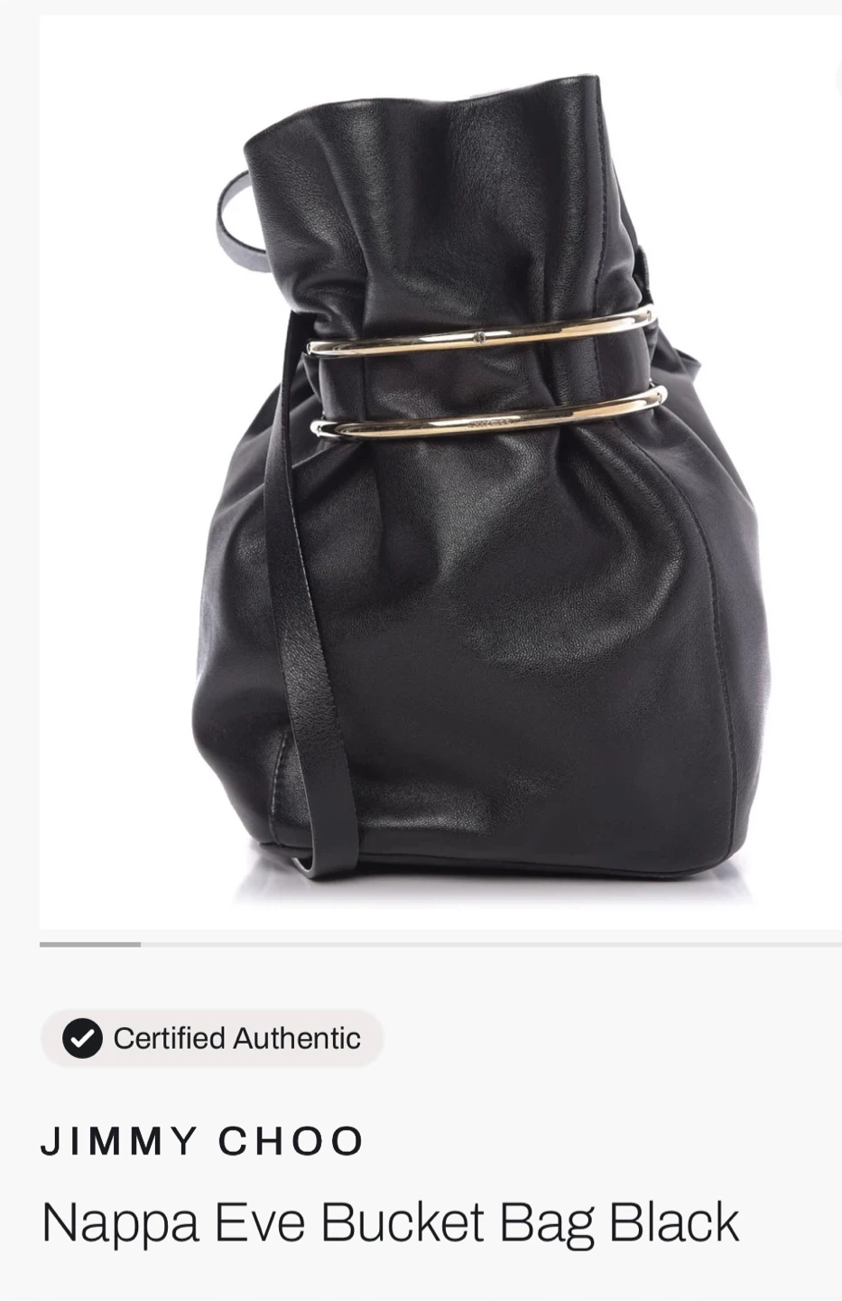 Jimmy Choo Bucket Bag Black