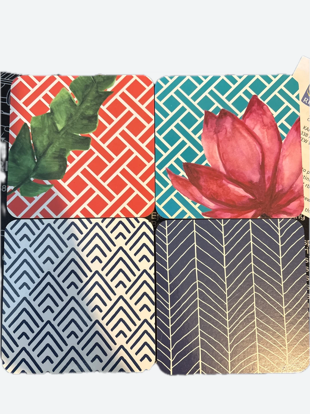 Set of 6 Decorative Coasters