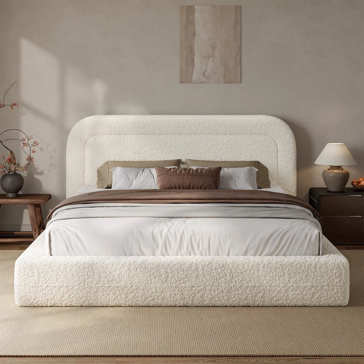 Homkdom Cloud Bed Frame Queen