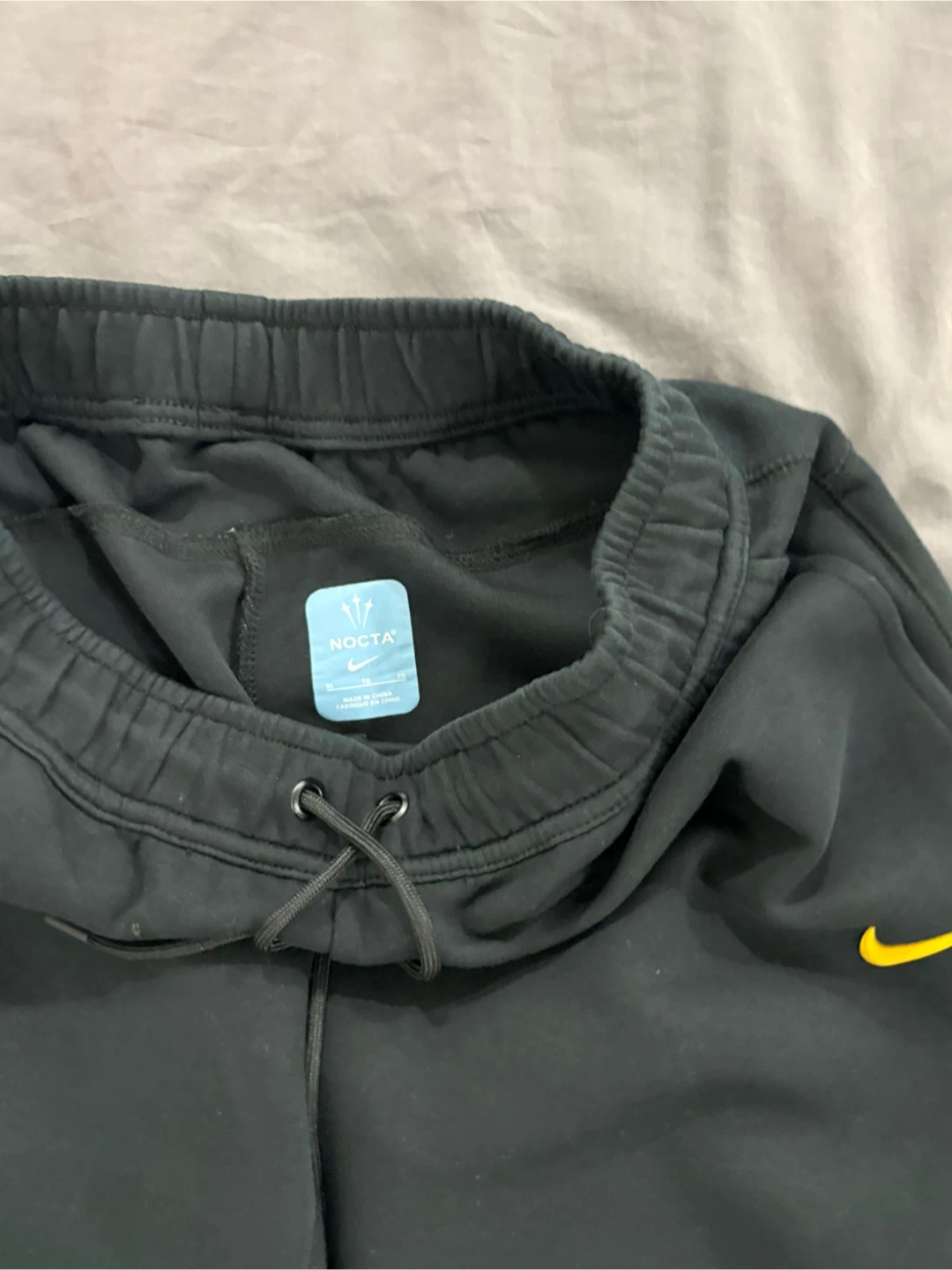 Nike x NOCTA Sweatpants Black Yellow - photo 4