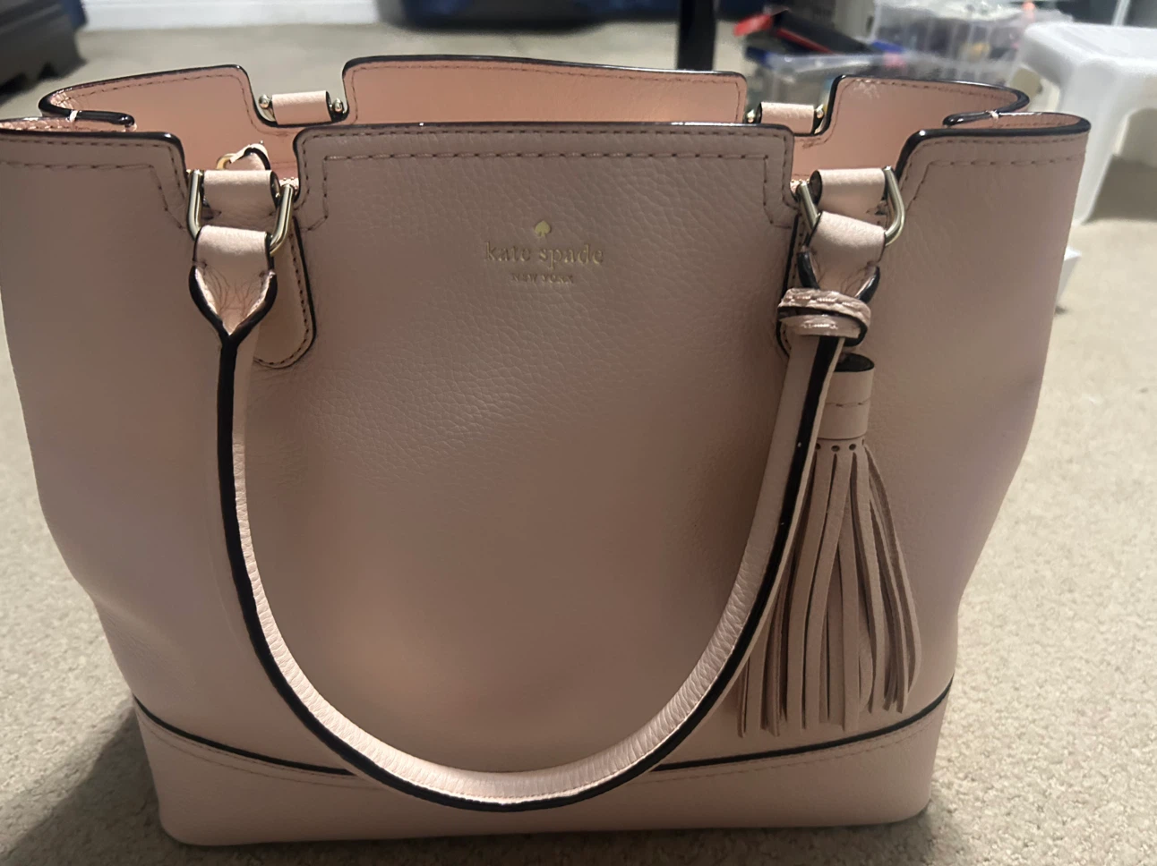 Kate Spade New York Pink Leather Tote Bag