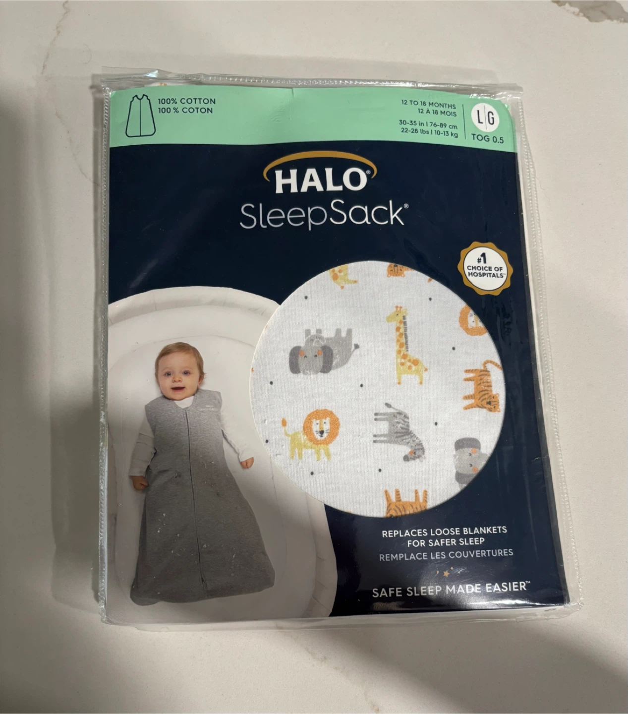 NEW HALO SleepSack Wearable Blanket Size 12-18 mo - Large