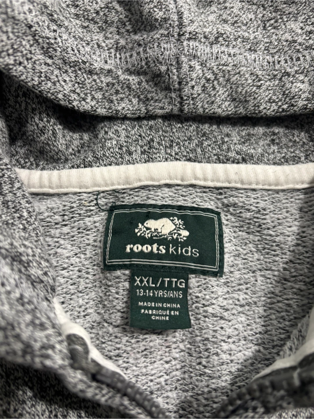 Roots Kids Full-Zip Salt & Pepper Hoodie Size XXL (13-14 Yrs) - photo 2