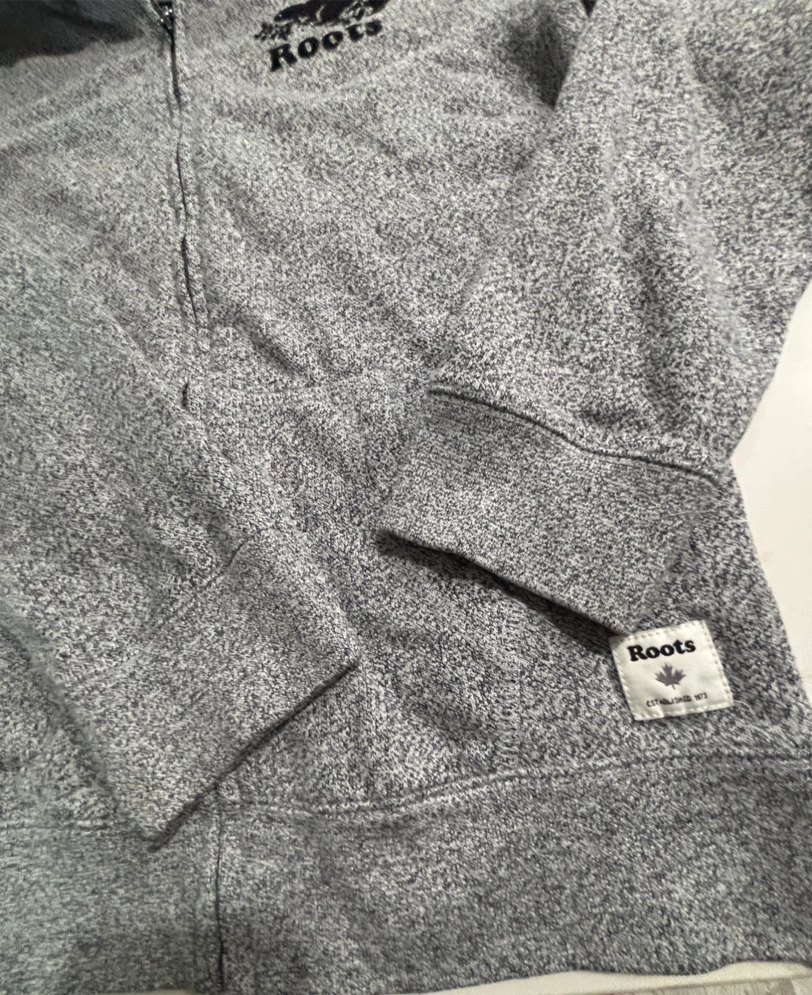 Roots Kids Full-Zip Salt & Pepper Hoodie Size XXL (13-14 Yrs) - photo 4