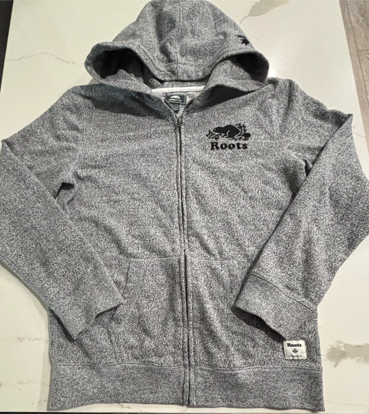 Roots Kids Full-Zip Salt & Pepper Hoodie Size XXL (13-14 Yrs) - photo 3