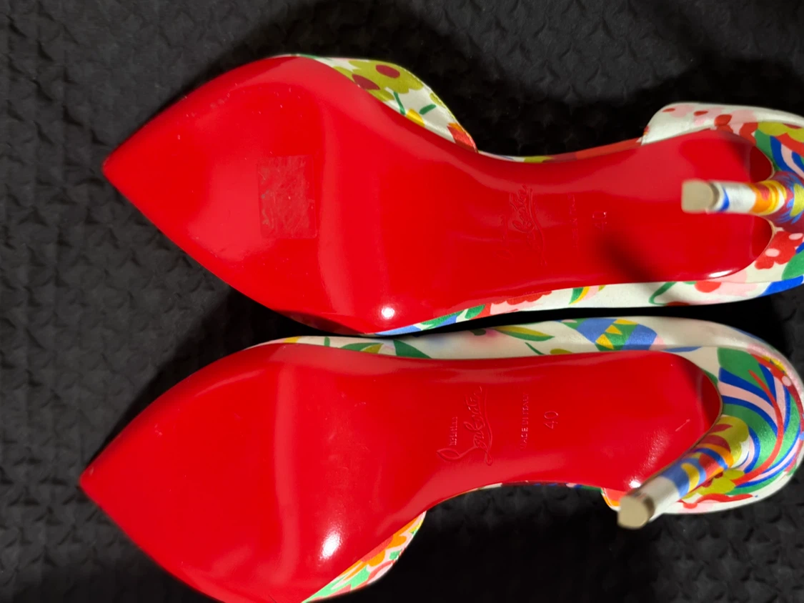 Christian Louboutin Floral Pumps Size 40 - photo 4