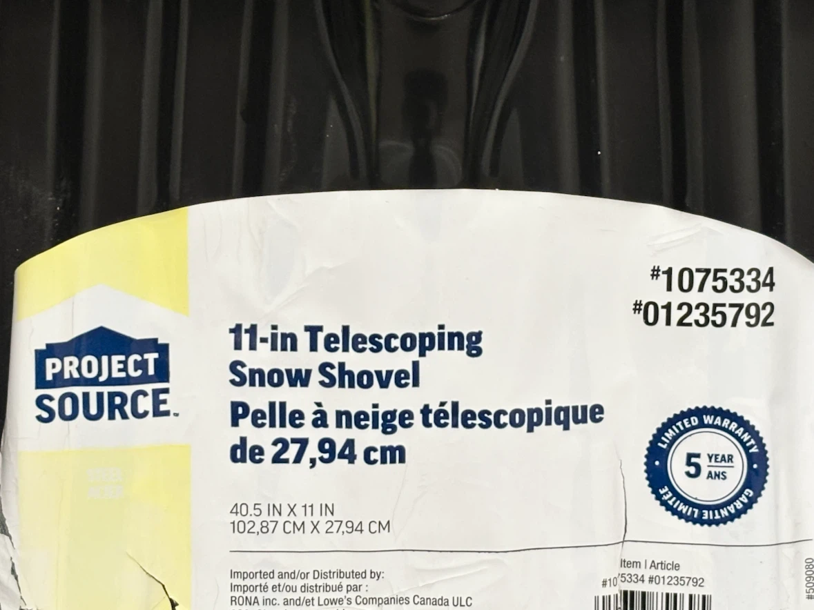 Car Telescoping Snow Shovel steel rod - photo 3