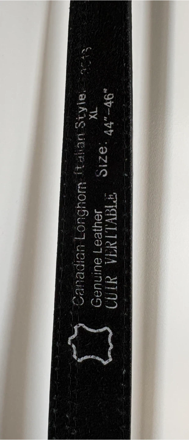 3 44”-46” LIKE NEW Men's Genuine Leather Belts 44”-46” - photo 3