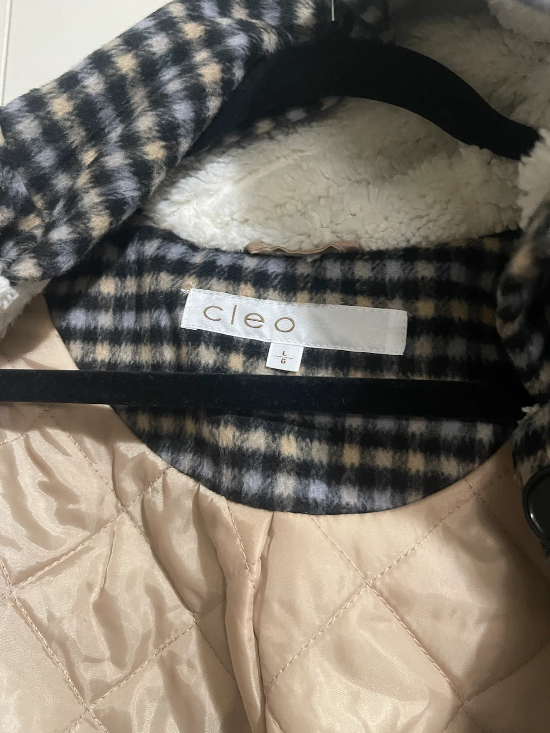 Cleo Plaid Hooded Jacket - photo 2
