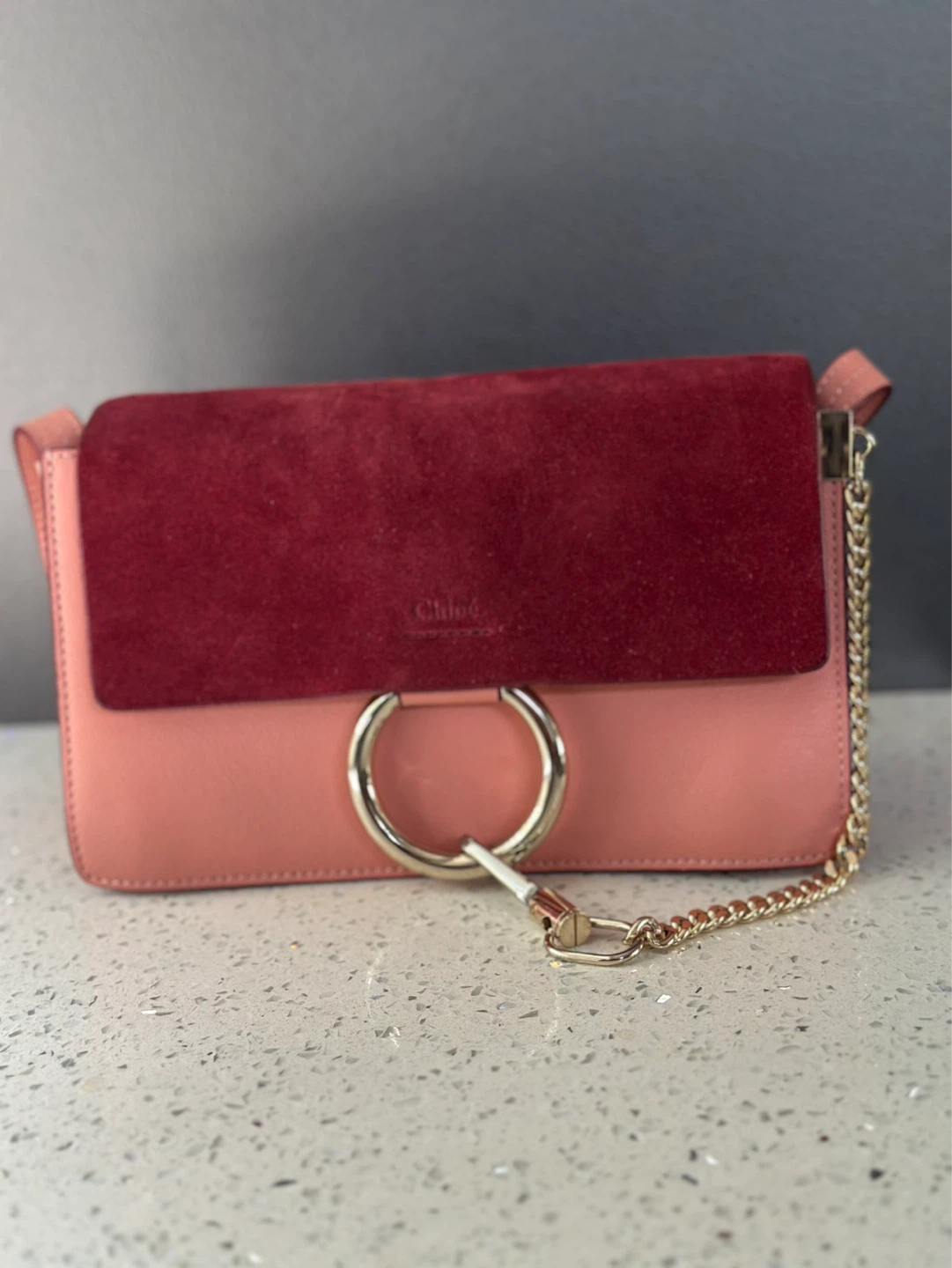 Chloé Small Faye Crossbody Bag – Pink & Plum - photo 4