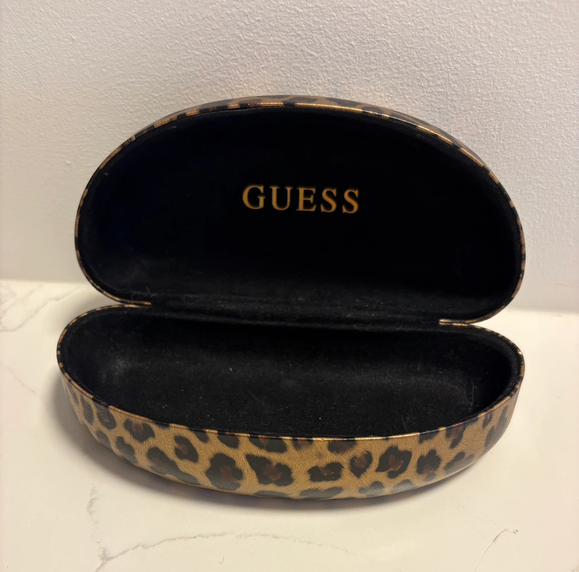 GUESS Leopard Print Eyeglass Case