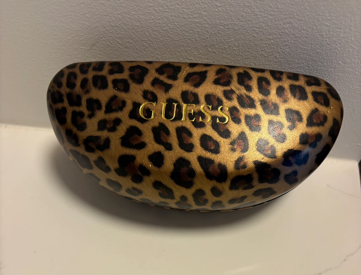 GUESS Leopard Print Eyeglass Case - photo 2