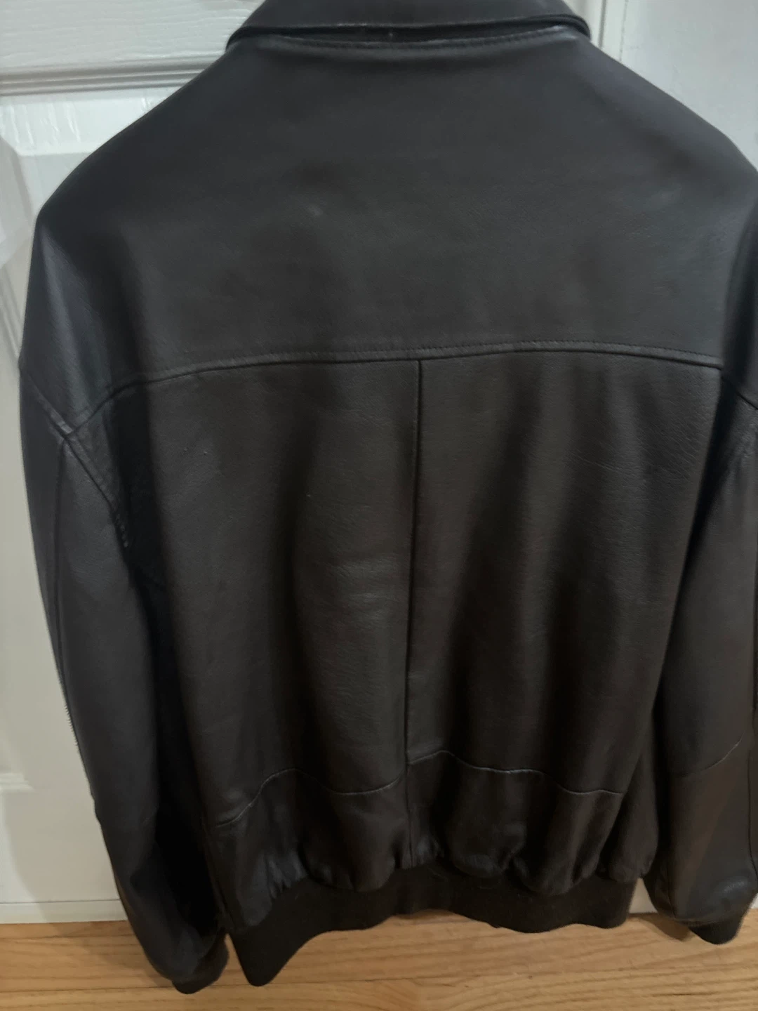 Airborne Genuine Leather Bomber Jacket - photo 4