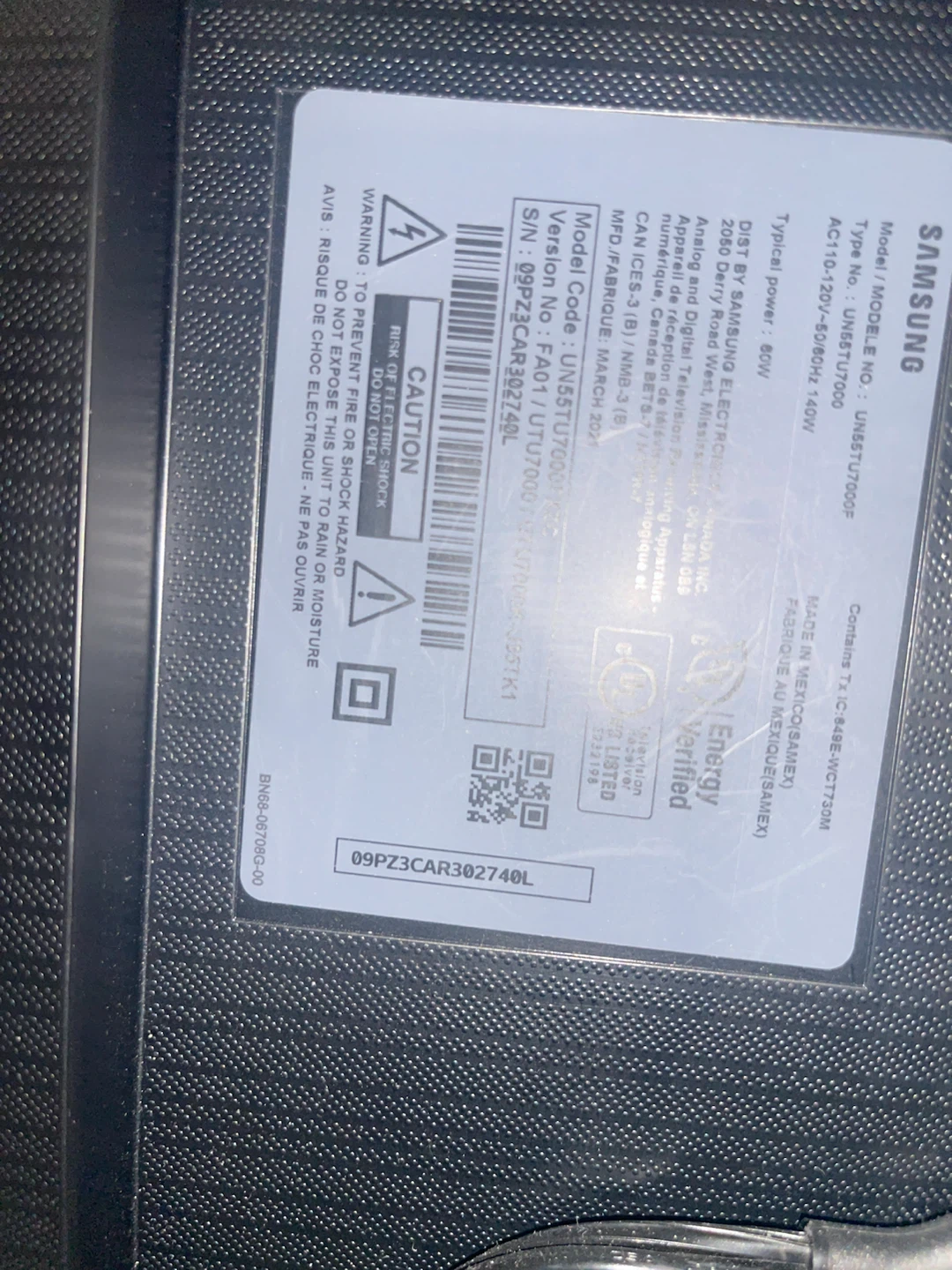 Samsung 55" Crystal UHD 7 Series TV - photo 3