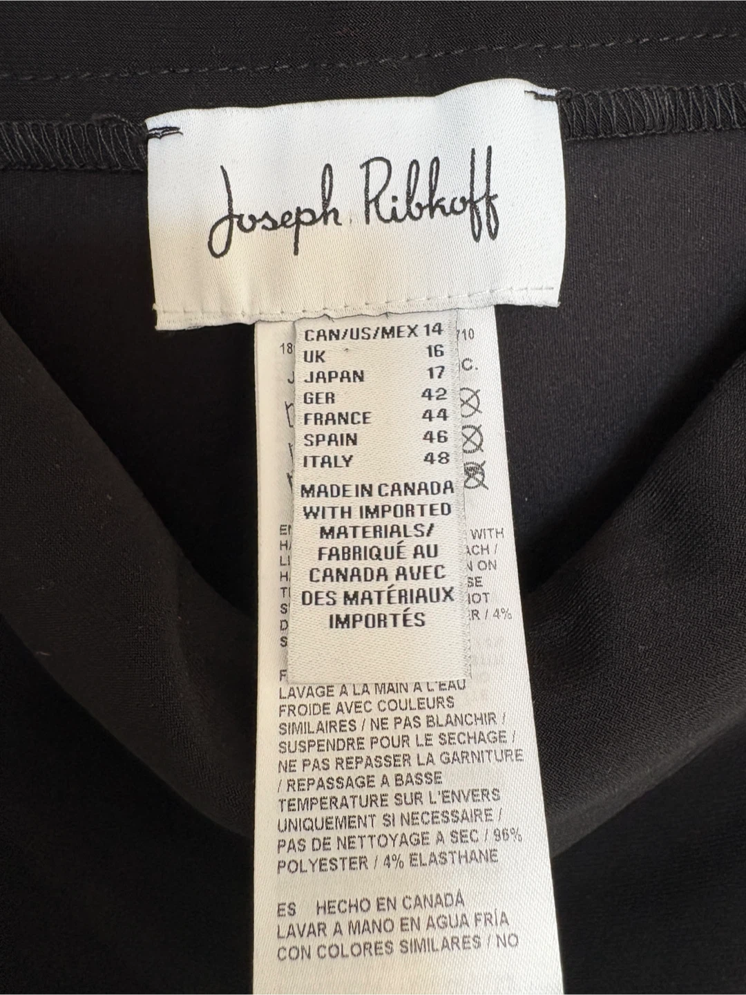 Size 14 Joseph Ribkoff Black Trousers Size 14 - photo 2