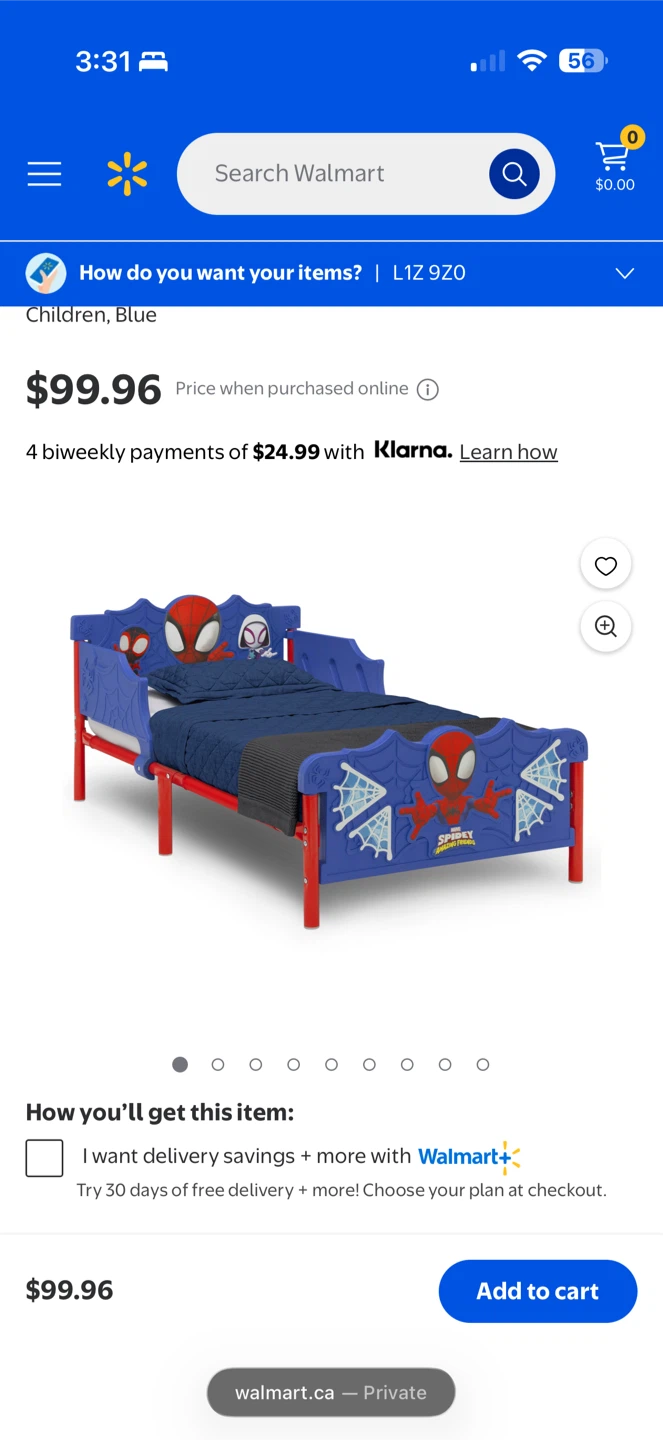 Marvel Spidey Toddler Bed