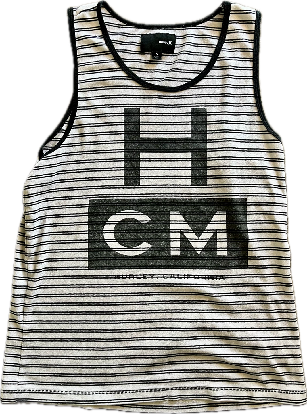 Hurley Striped Tank Top Size Small