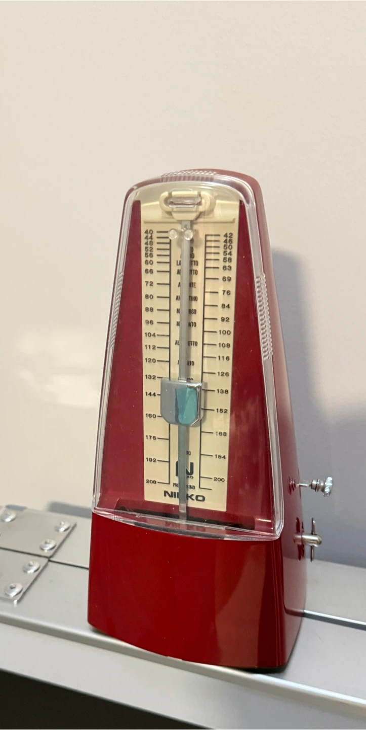 Nikko Mechanical Metronome Red