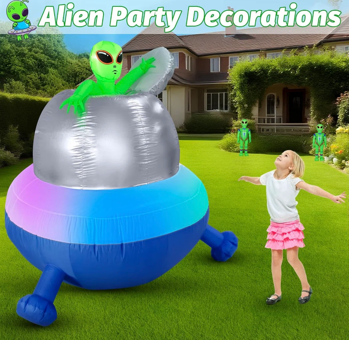 Alien UFO and Cow Inflatable Decor - photo 2