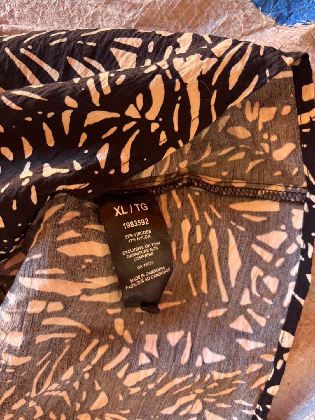 NWOT Tahari Black and White Patterned Dress XL - photo 3
