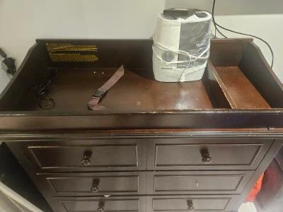 Dark Brown Baby Change Table Dresser