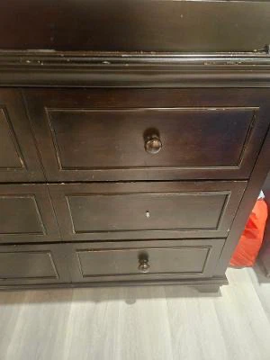 Dark Brown Baby Change Table Dresser - photo 2