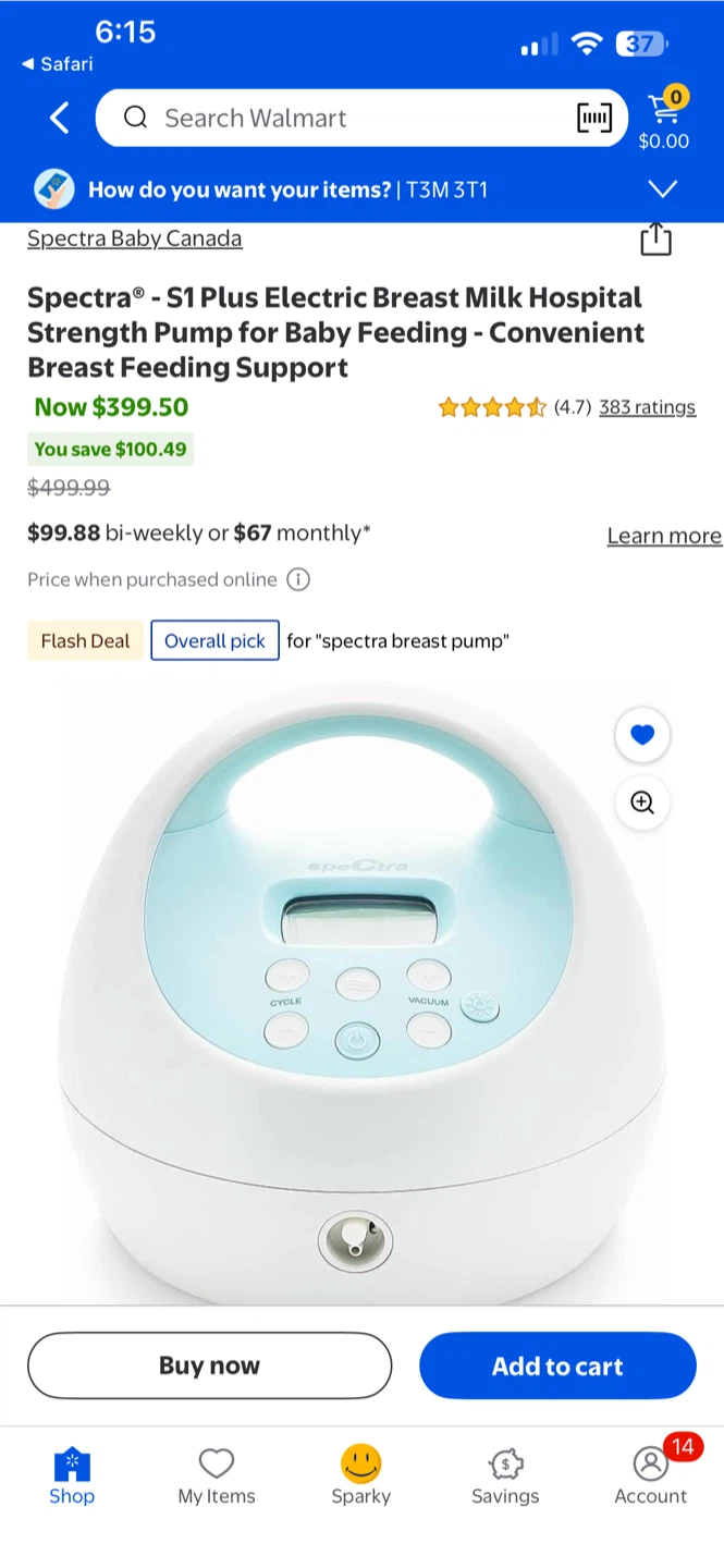 Spectra S1 Plus Electric Breast Pump
