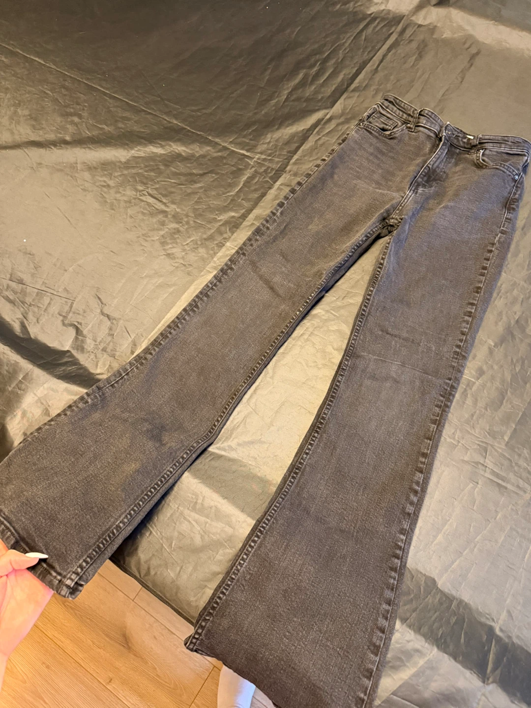 Bershka Black Flare Jeans Size EUR 34