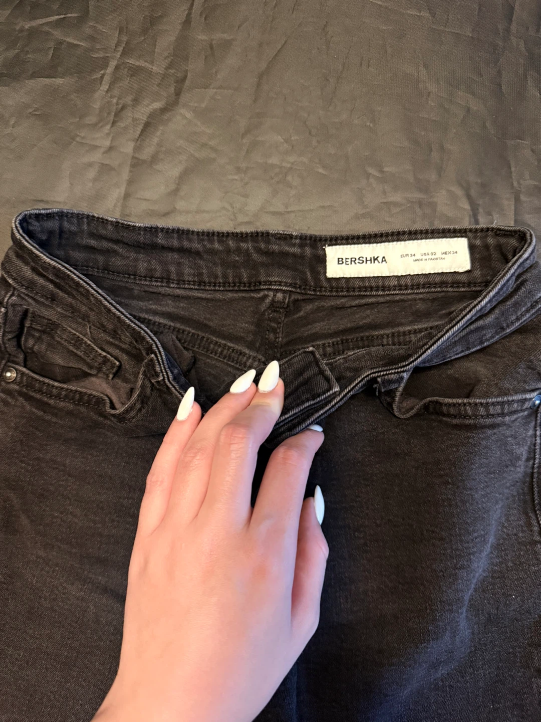 Bershka Black Flare Jeans Size EUR 34 - photo 2