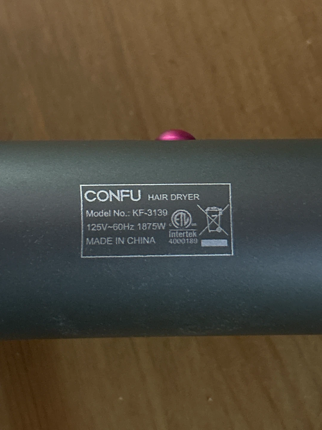 CONFU Ionic Hair Dryer (Grey) - photo 3