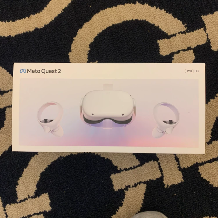 Meta Quest 2 VR Headset With All Parts