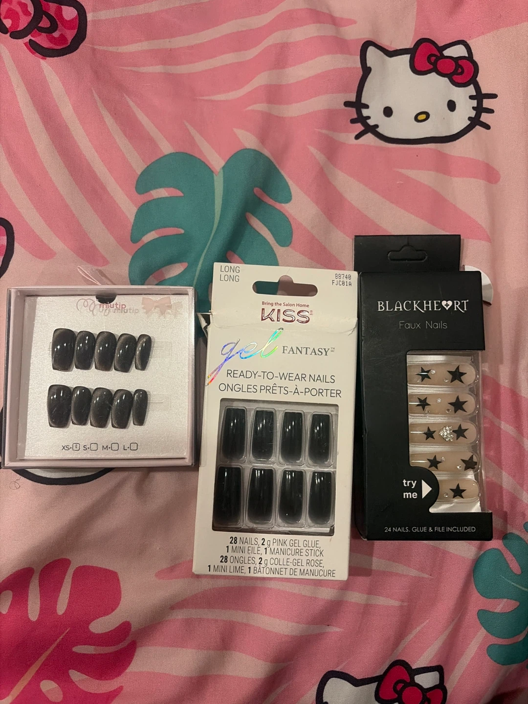 3 sets press on nails